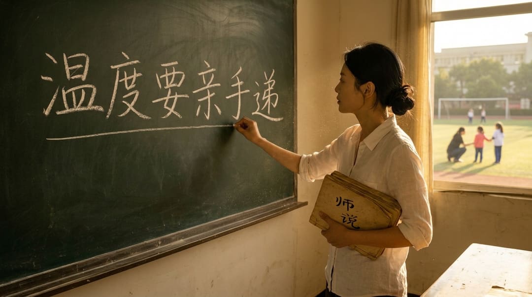 四个字下面的一道浅横线
