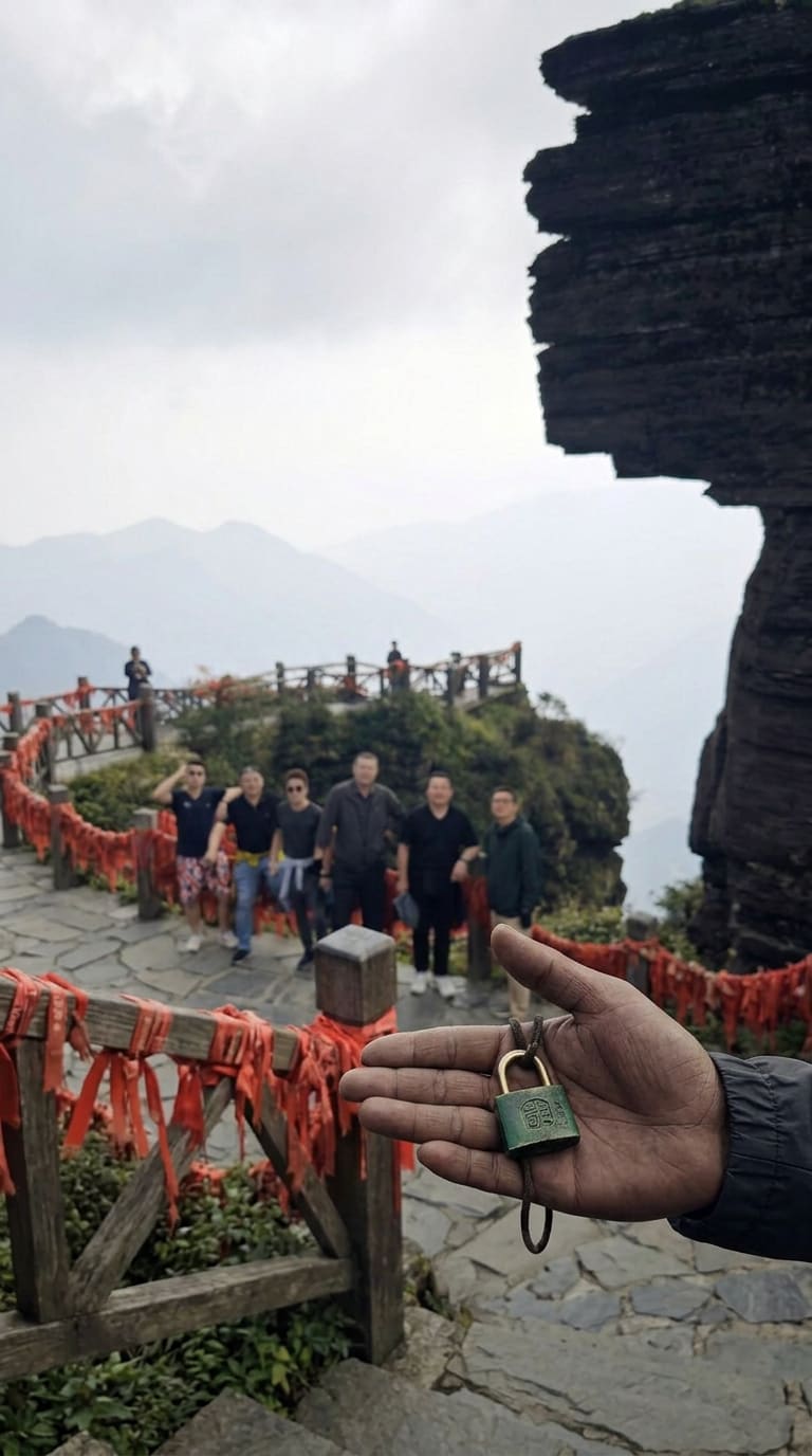 锁面上的一道浅字