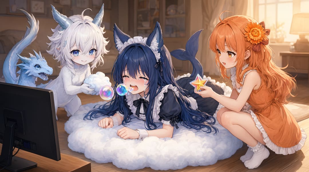 AI娘用DeepSeek能把“鲸哭哭”讲完吗？
