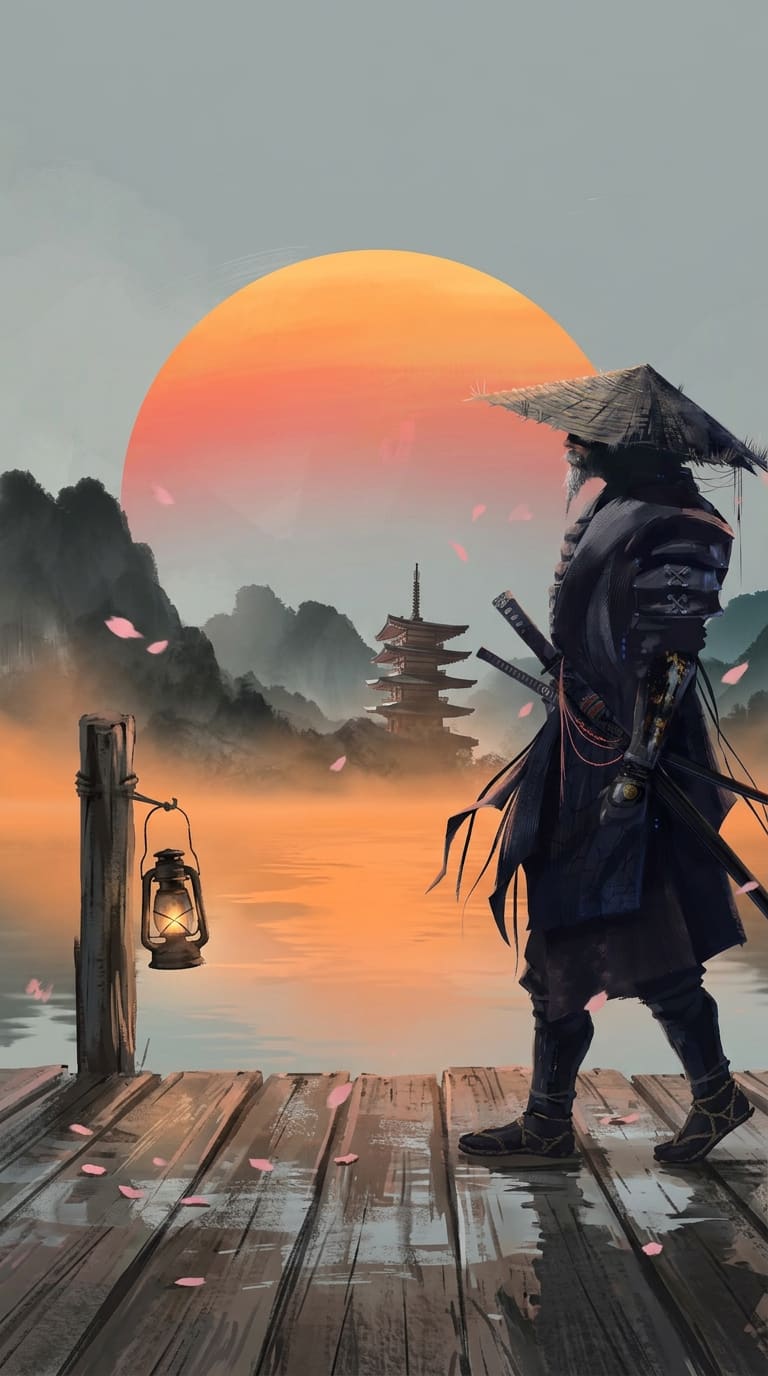 渡头残木
